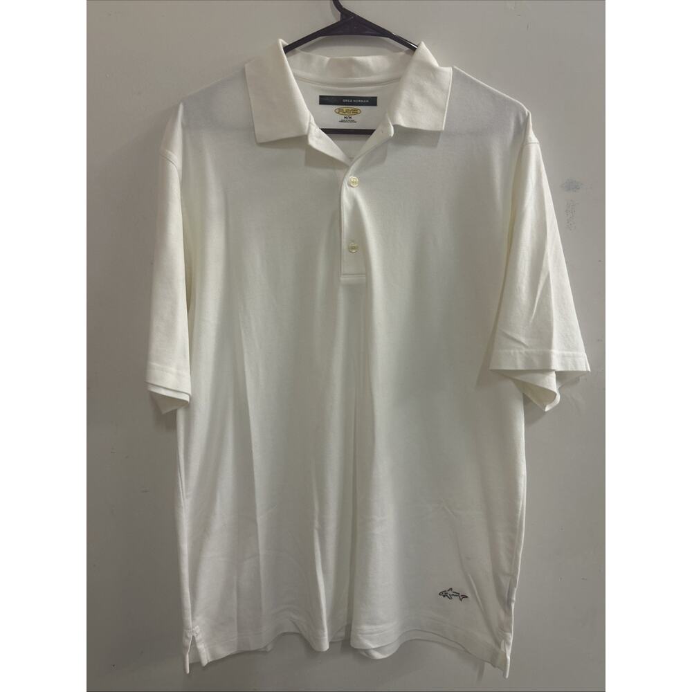 Greg Norman Play Dry Golf Polo White Mens Size M